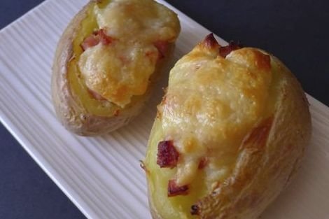 Foto de la receta de papas con costra Receta de papas con costra