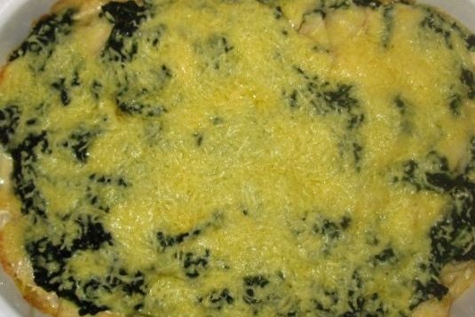 Foto de la receta de pastel de espinacas con jamón Receta de pastel de espinacas con jamón