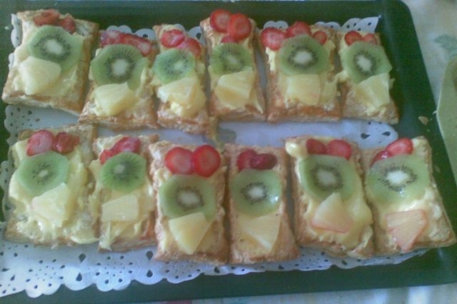 Foto de la receta de pastelitos de hojaldre Receta de pastelitos de hojaldre