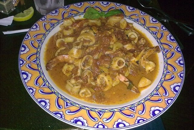 Foto de la receta de patatas con calamares Receta de patatas con calamares