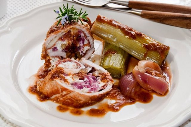 Foto de la receta de pavo asado relleno Receta de pavo asado relleno