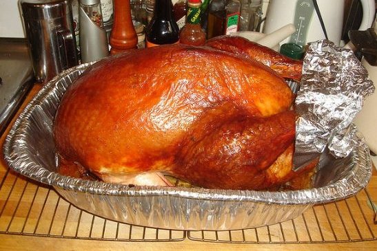 Foto de la receta de pavo con castañas Receta de pavo con castañas