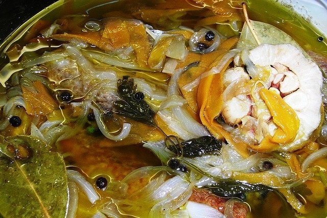 Foto de la receta de pavo en escabeche Receta de pavo en escabeche