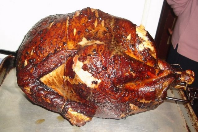 Foto de la receta de pavo relleno al horno Receta de pavo relleno al horno