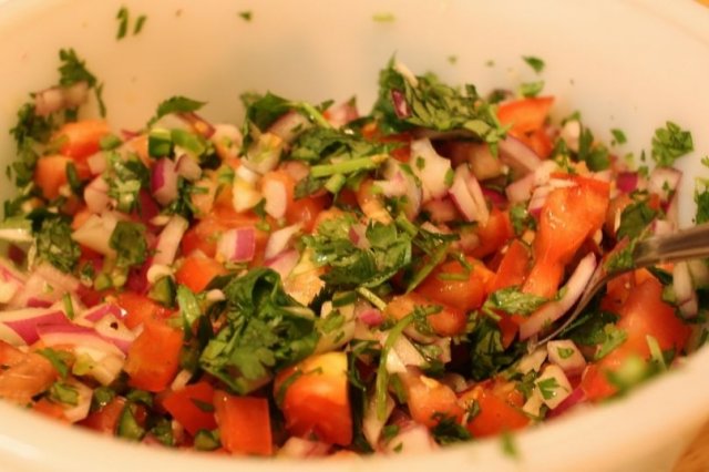 Foto de la receta de pico de gallo Receta de pico de gallo