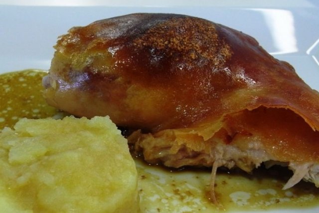 Foto de la receta de pierna ahumada Receta de pierna ahumada