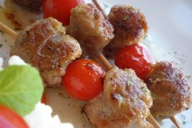 Foto de la receta de pinchos morunos Receta de pinchos morunos