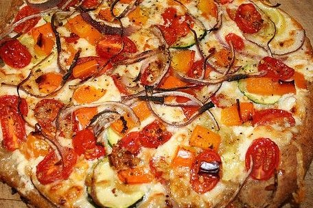 Foto de la receta de pizza de calabacín Receta de pizza de calabacín