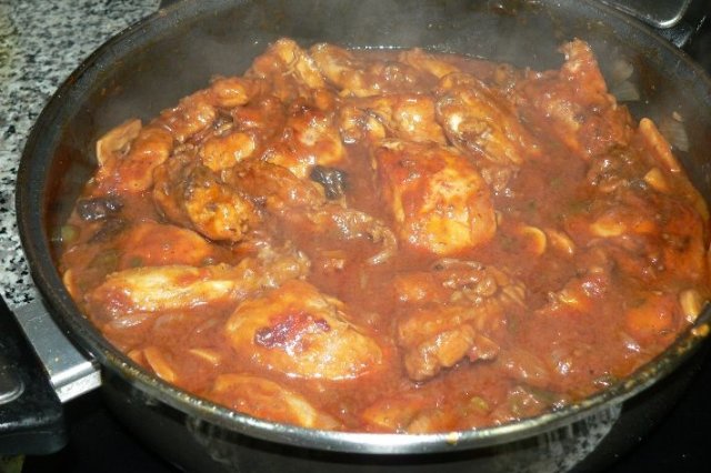 Foto de la receta de pollo a la cazadora Receta de pollo a la cazadora