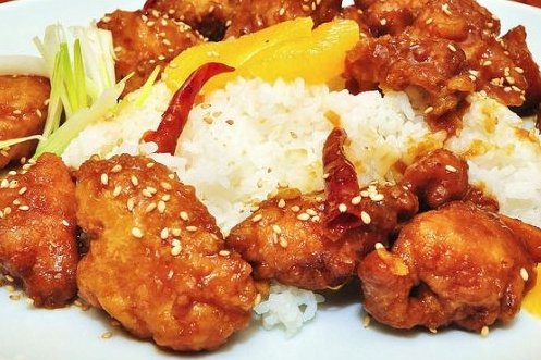 Foto de la receta de pollo a la naranja chino Receta de pollo a la naranja chino