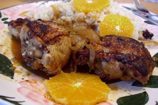 Foto de la receta de pollo a la naranja Receta de pollo a la naranja