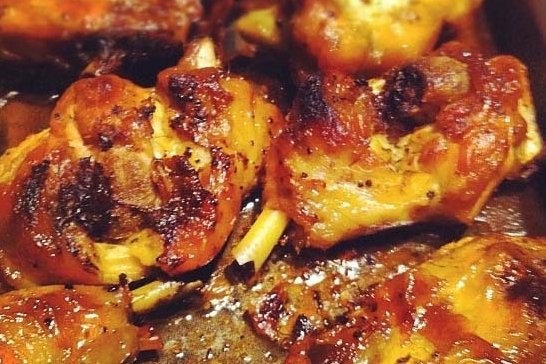 Foto de la receta de pollo al coñac Receta de pollo al coñac
