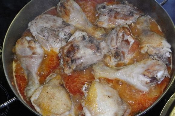 Foto de la receta de pollo almendrado Receta de pollo almendrado