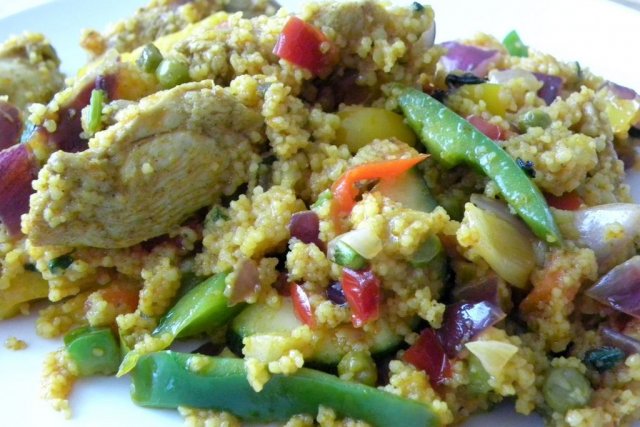 Foto de la receta de pollo con cous cous Receta de pollo con cous cous