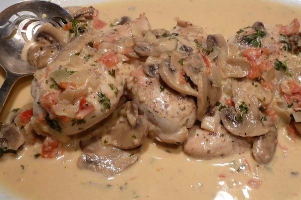 Foto de la receta de pollo con crema Receta de pollo con crema