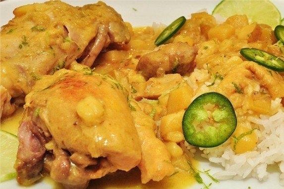 Foto de la receta de pollo con leche de coco Receta de pollo con leche de coco