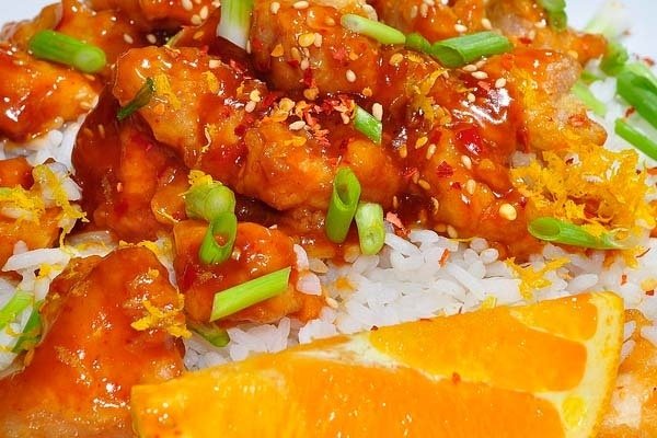 Foto de la receta de pollo con naranja Receta de pollo con naranja