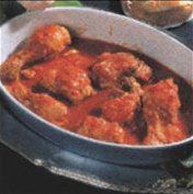 Foto de la receta de pollo con pimientos y tomate Receta de pollo con pimientos y tomate