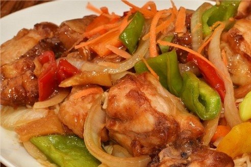 Foto de la receta de pollo con pimientos Receta de pollo con pimientos