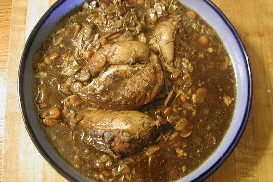 Foto de la receta de pollo con vino Receta de pollo con vino
