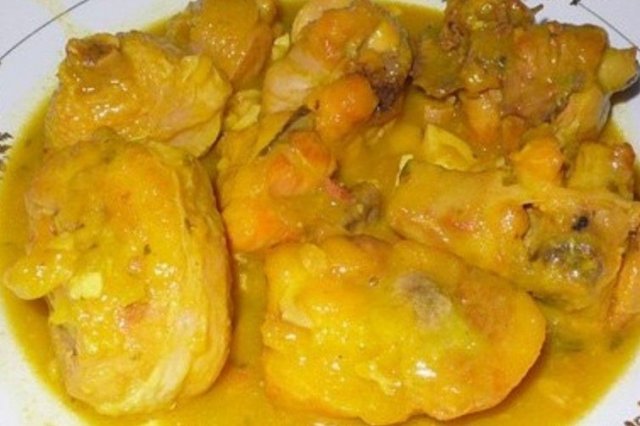 Foto de la receta de pollo en pepitoria Receta de pollo en pepitoria