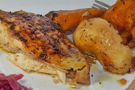 Foto de la receta de pollo en salsa al horno Receta de pollo en salsa al horno