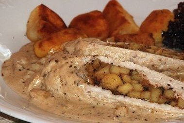 Foto de la receta de pollo en salsa de almendras Receta de pollo en salsa de almendras