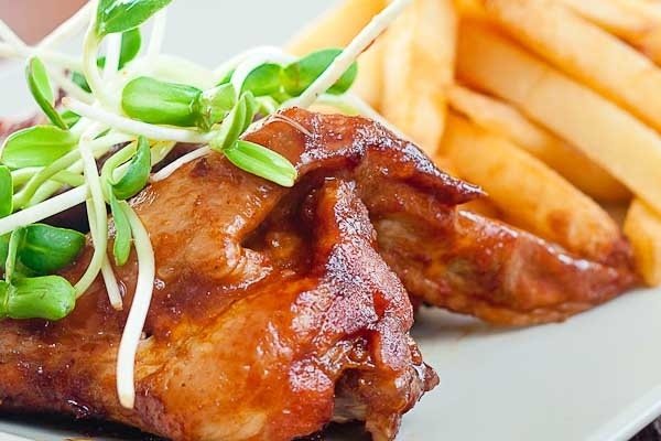 Foto de la receta de pollo frito con miel Receta de pollo frito con miel