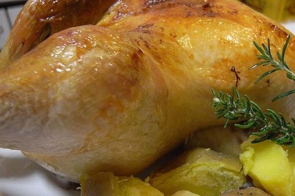 Foto de la receta de pollo para navidad Receta de pollo para navidad