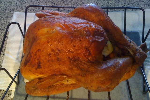 Foto de la receta de pollo relleno de navidad Receta de pollo relleno de navidad
