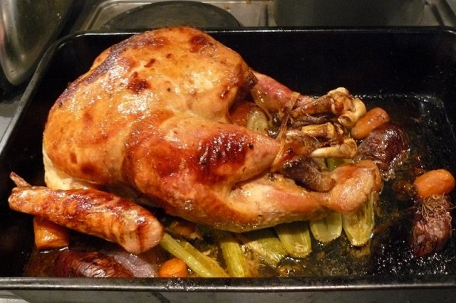 Foto de la receta de pollo relleno navidad Receta de pollo relleno navidad