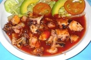 Foto de la receta de pulpo al diablo Receta de pulpo al diablo