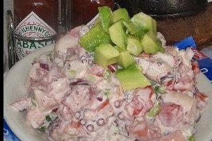 Foto de la receta de pulpo enamorado Receta de pulpo enamorado