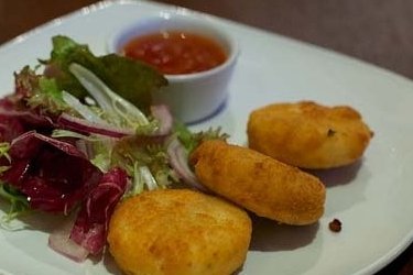 Foto de la receta de queso frito con mermelada Receta de queso frito con mermelada