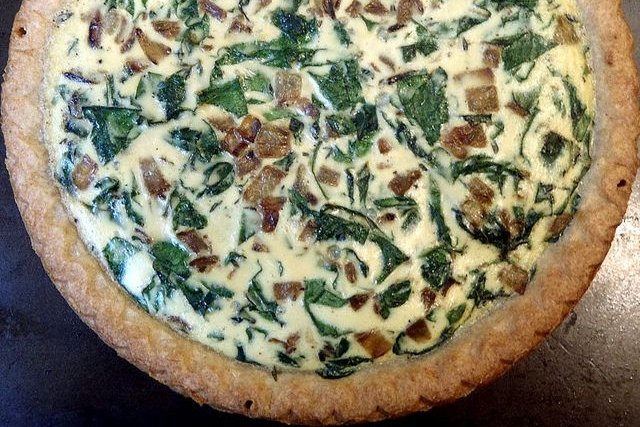 Foto de la receta de quiche de espinacas Receta de quiche de espinacas