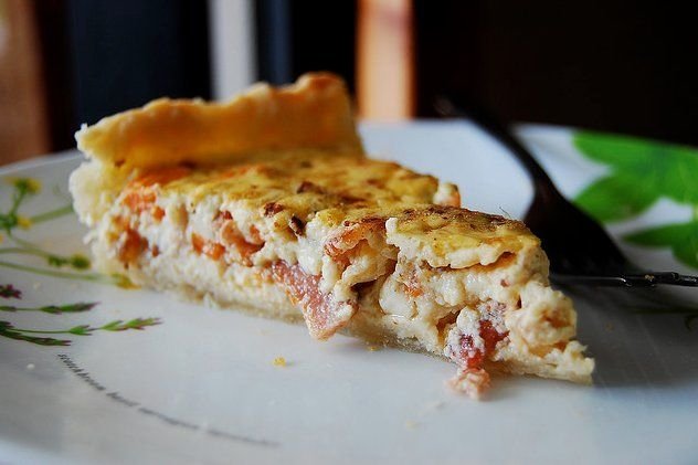 Foto de la receta de quiche de jamón Receta de quiche de jamón