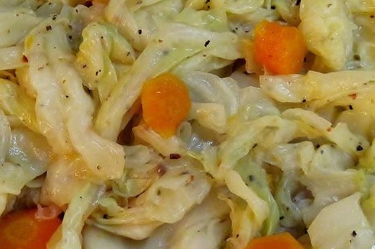 Foto de la receta de repollo con zanahorias Receta de repollo con zanahorias