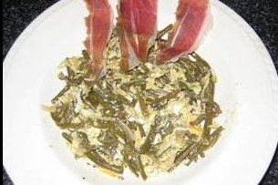 Foto de la receta de revuelto de habichuelas verdes Receta de revuelto de habichuelas verdes