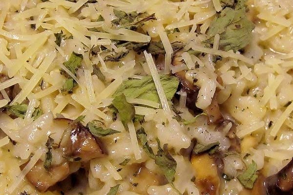 Foto de la receta de risotto con queso Receta de risotto con queso