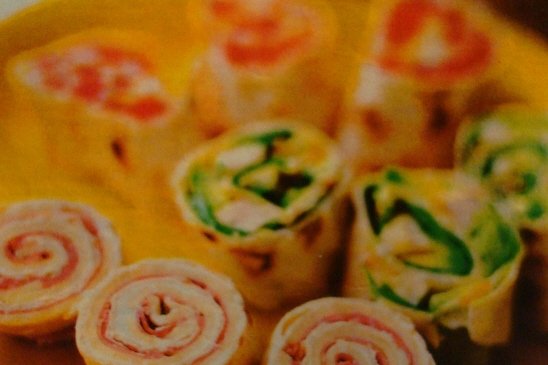 Foto de la receta de rollitos de jamón y de pollo Receta de rollitos de jamón y de pollo