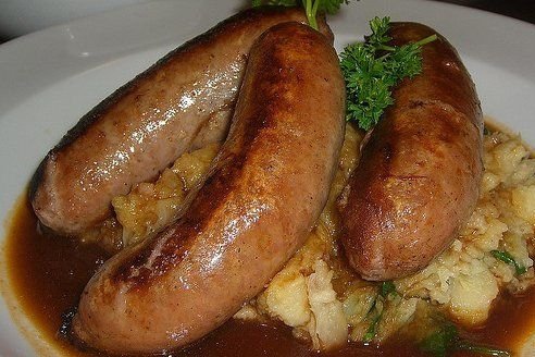 Foto de la receta de salchichas al vino Receta de salchichas al vino