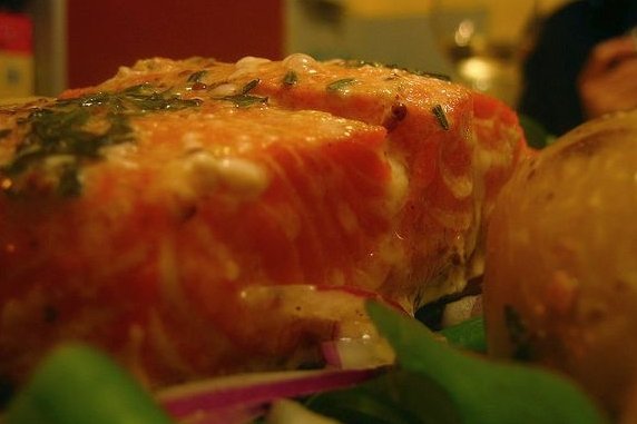 Foto de la receta de salmón a la crema de leche Receta de salmón a la crema de leche