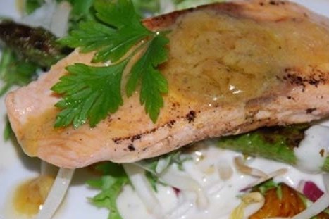 Foto de la receta de salmón a la naranja Receta de salmón a la naranja