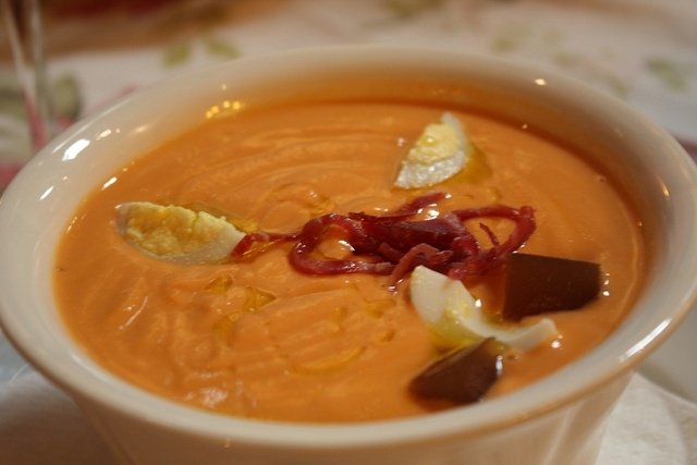 Foto de la receta de salmorejo cordobés Receta de salmorejo cordobés