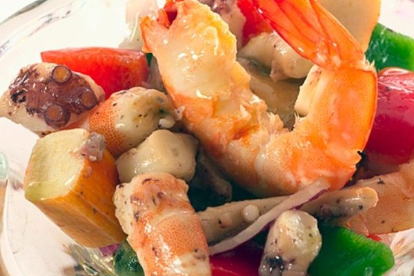 Foto de la receta de salpicón de mariscos Receta de salpicón de mariscos