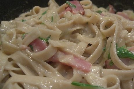 Foto de la receta de salsa carbonara Receta de salsa carbonara