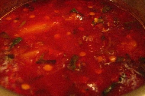Foto de la receta de salsa para locro Receta de salsa para locro