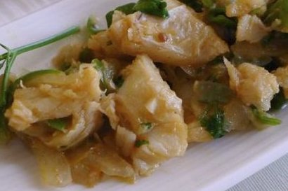 Foto de la receta de salteado de bacalao Receta de salteado de bacalao