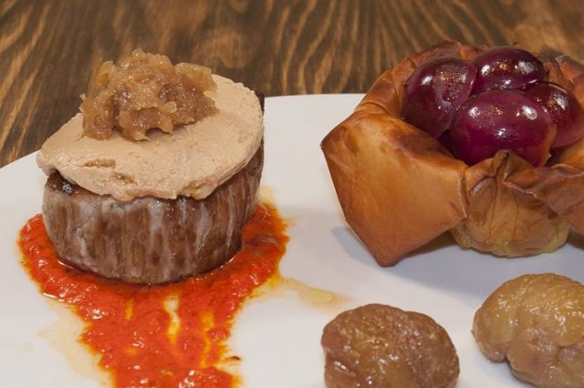 Foto de la receta de solomillo con foie Receta de solomillo con foie