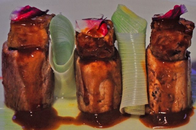 Foto de la receta de solomillo de cerdo con foie Receta de solomillo de cerdo con foie